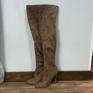 Shoe Republic LA Brown Over-the-Knee Boots